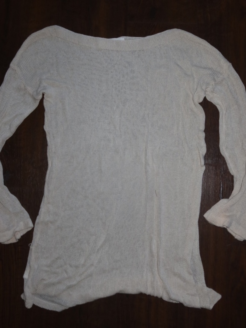 White long sleeve cover up
